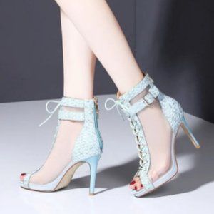 Women Lace-up Heels